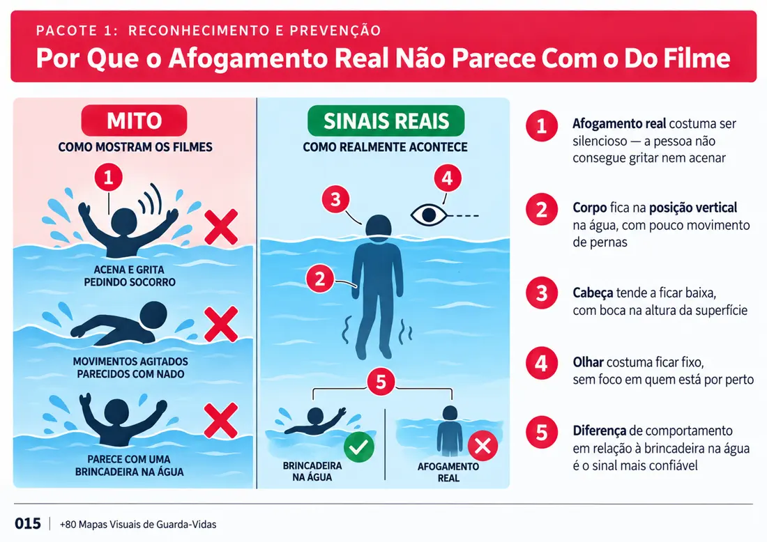 Mapa 015: Por Que o Afogamento Real Não Parece Com o Do Filme