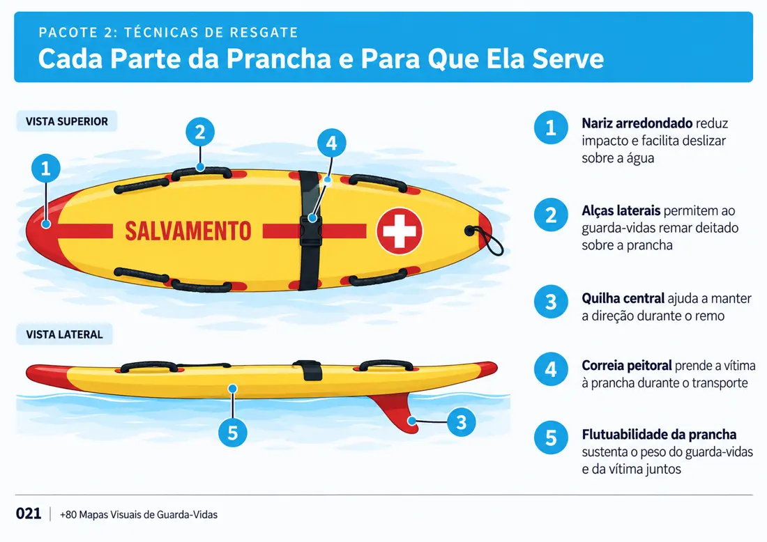 Mapa 021: Cada Parte da Prancha e Para Que Ela Serve