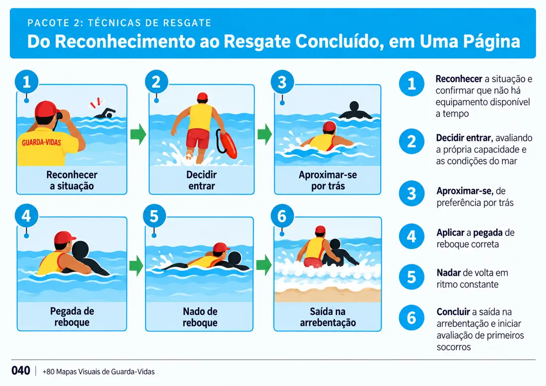 Mapa 040: Do Reconhecimento ao Resgate Concluído, em Uma Página