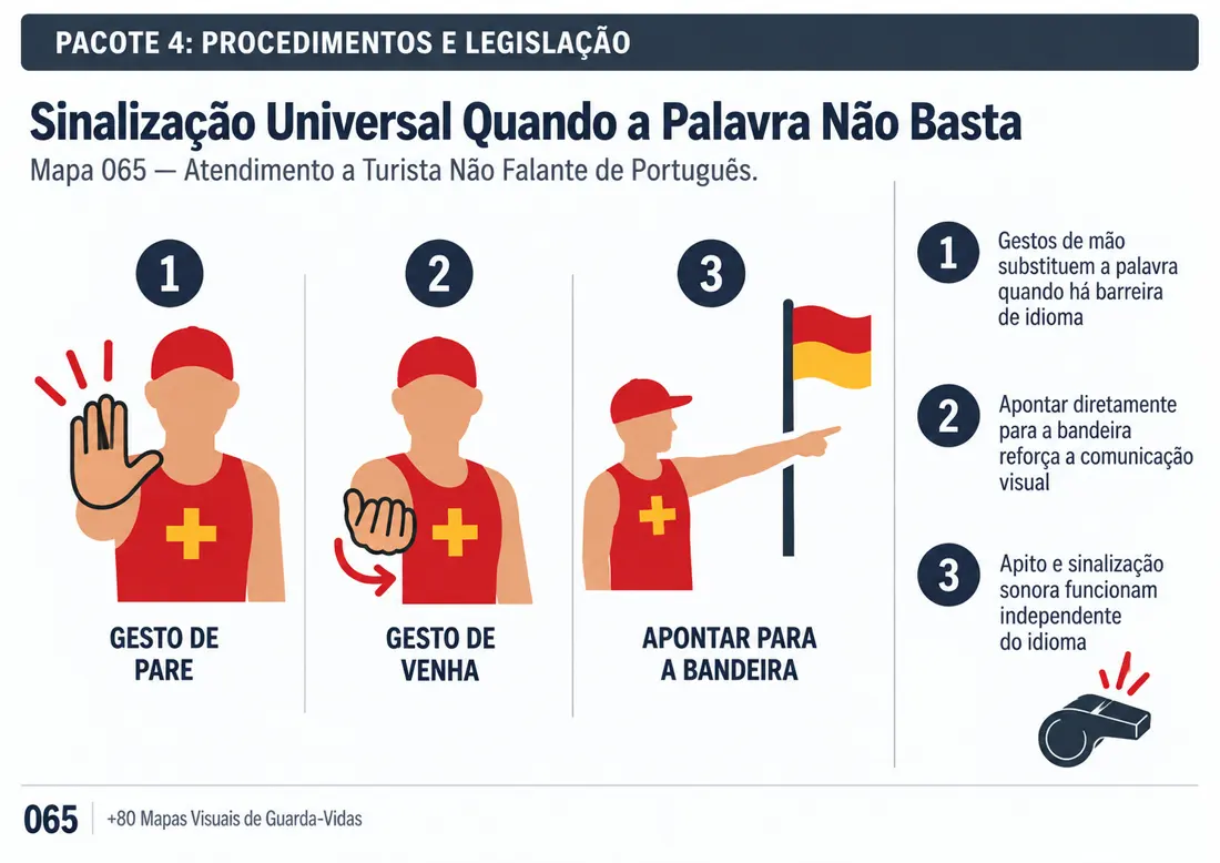 Mapa 065: Sinalização Universal Quando a Palavra Não Basta