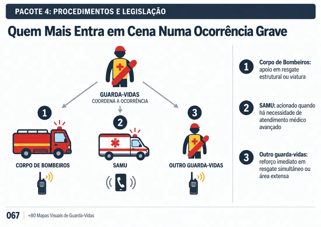 Mapa 067: Quem Mais Entra em Cena Numa Ocorrência Grave