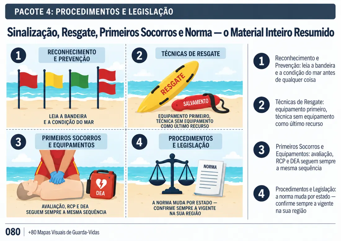 Mapa 080: Sinalização, Resgate, Primeiros Socorros e Norma — o Material Inteiro Resumido